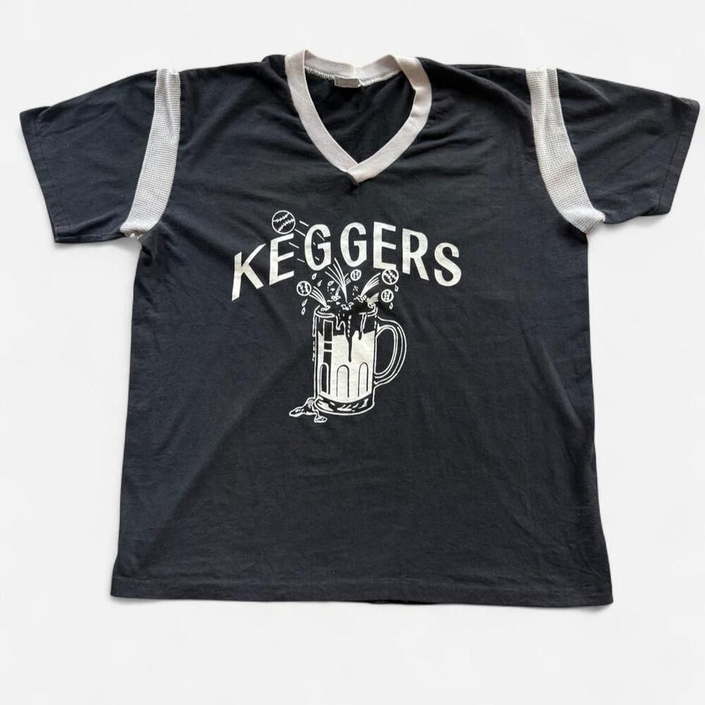 Stedman Men's Grey and Black T-shirt
